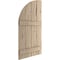 Ekena Millwork Hand Hewn 4 Board Joined Board-n-Batten w/Quarter Round Arch Top Faux Wood Shutters, 22W x 58H, PR SHUBJQ22X58HHPR - alternate 5